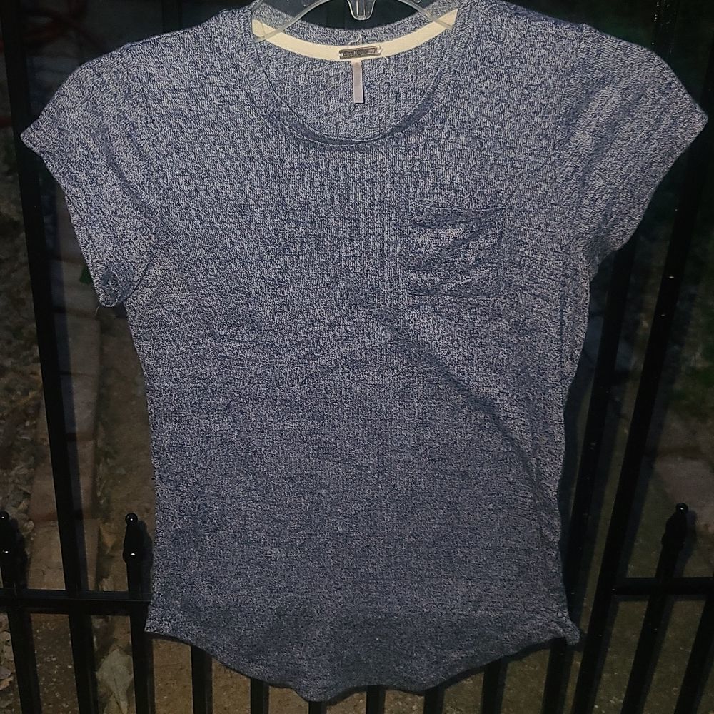 Poof girl Heather Navy Blue Soft Tshirt